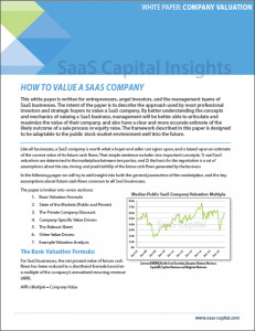 ow to Value a SaaS Company