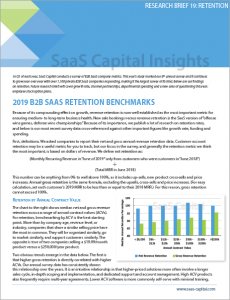 2019 B2B Private SaaS Company Retention Benchmarks