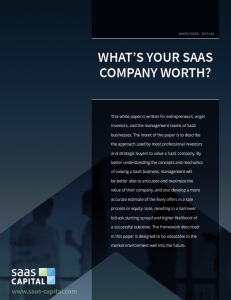 Private SaaS Company Valuations T1