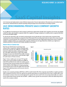 2021 Private SaaS Company Growth Rate Benchmarks RB