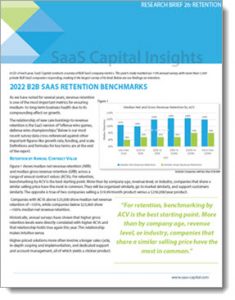 2022 SaaS Retention Benchmarks for Private B2B Companies