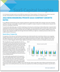 2022 Private SaaS Company Growth Rate Benchmarks